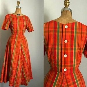 Vintage plaid dress